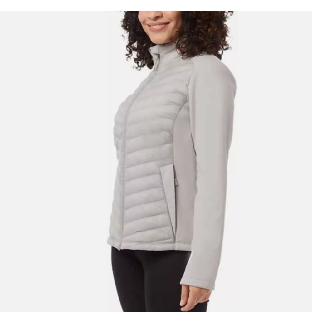 32 Degrees Heat Women's Full Zip Soft Mixed Media Jacket